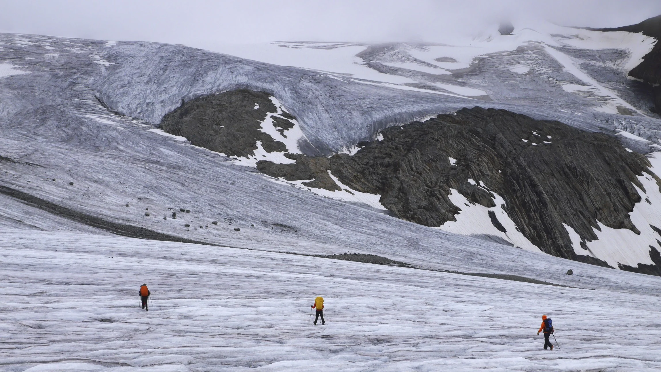 On the Peyto Glacier