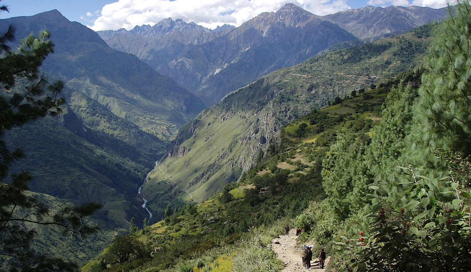 The start of the trail to China from Simikot