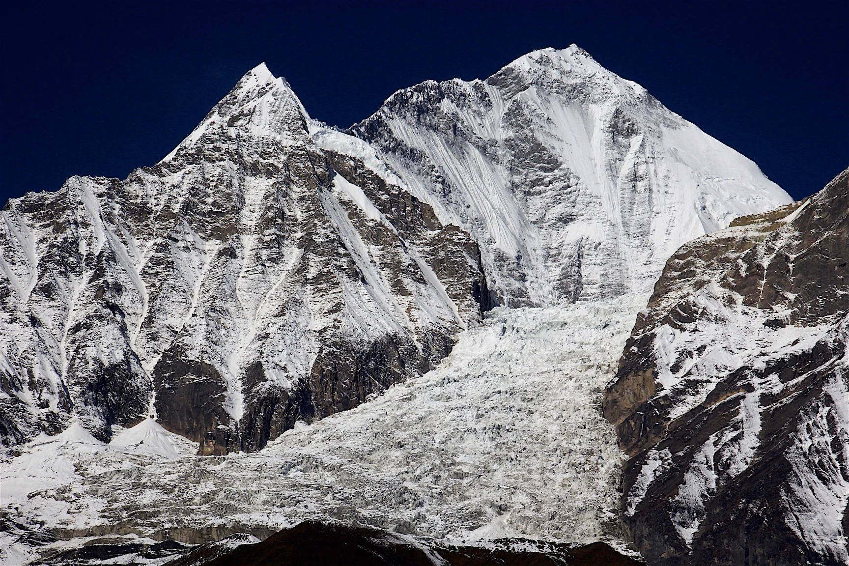 East wall of Dhaulagiri - climbed by Voytek Kurtyka and Tomas Humar