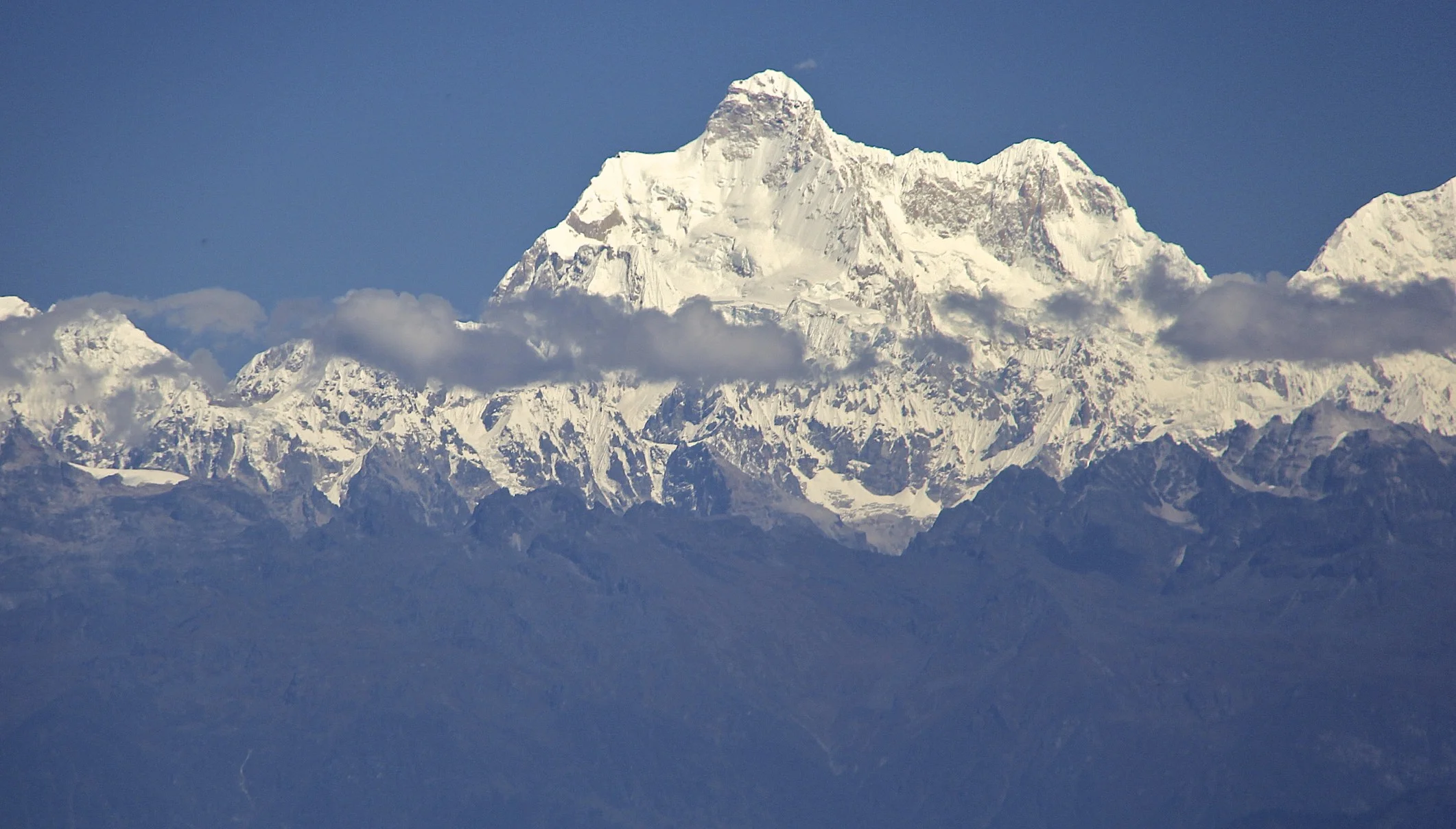 Jannu Peak from Ilam - the spectacular Kangchendzonga massif