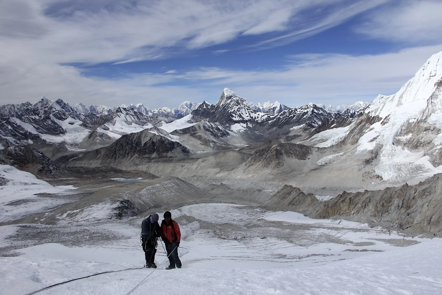Hinku Valley - Ama Dablam is in the centre.