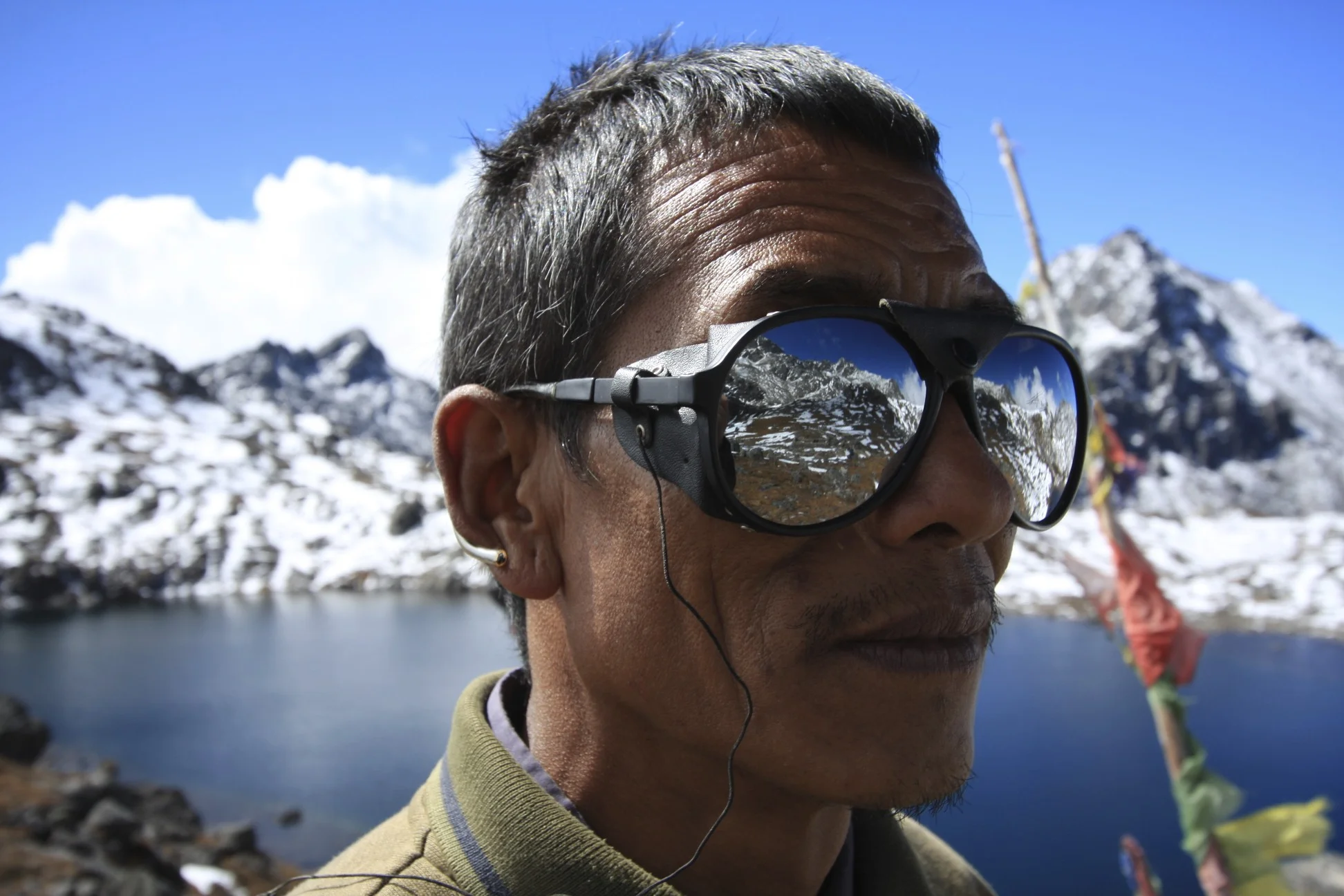 Kamsing at the Gosainkunda Lakes at Laurebina Pass, 4,664m