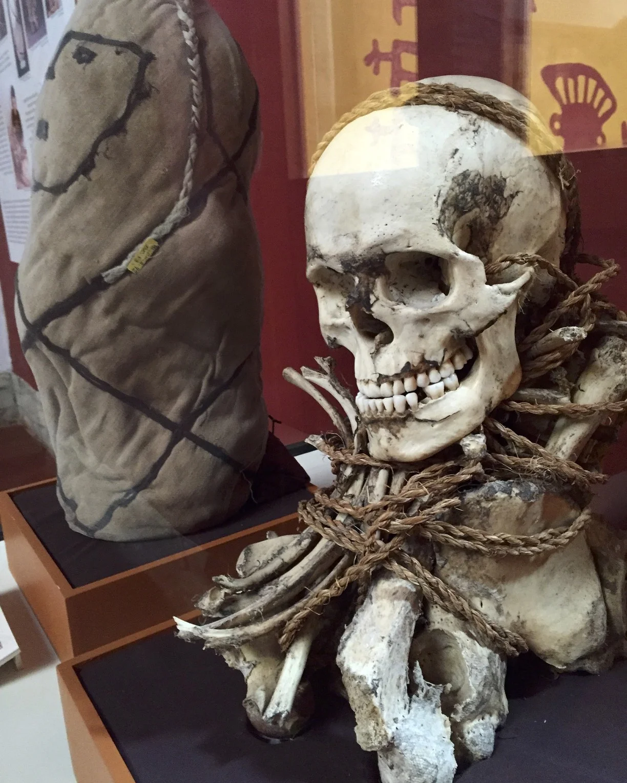 Mummies at the Museum of Leymebamba.