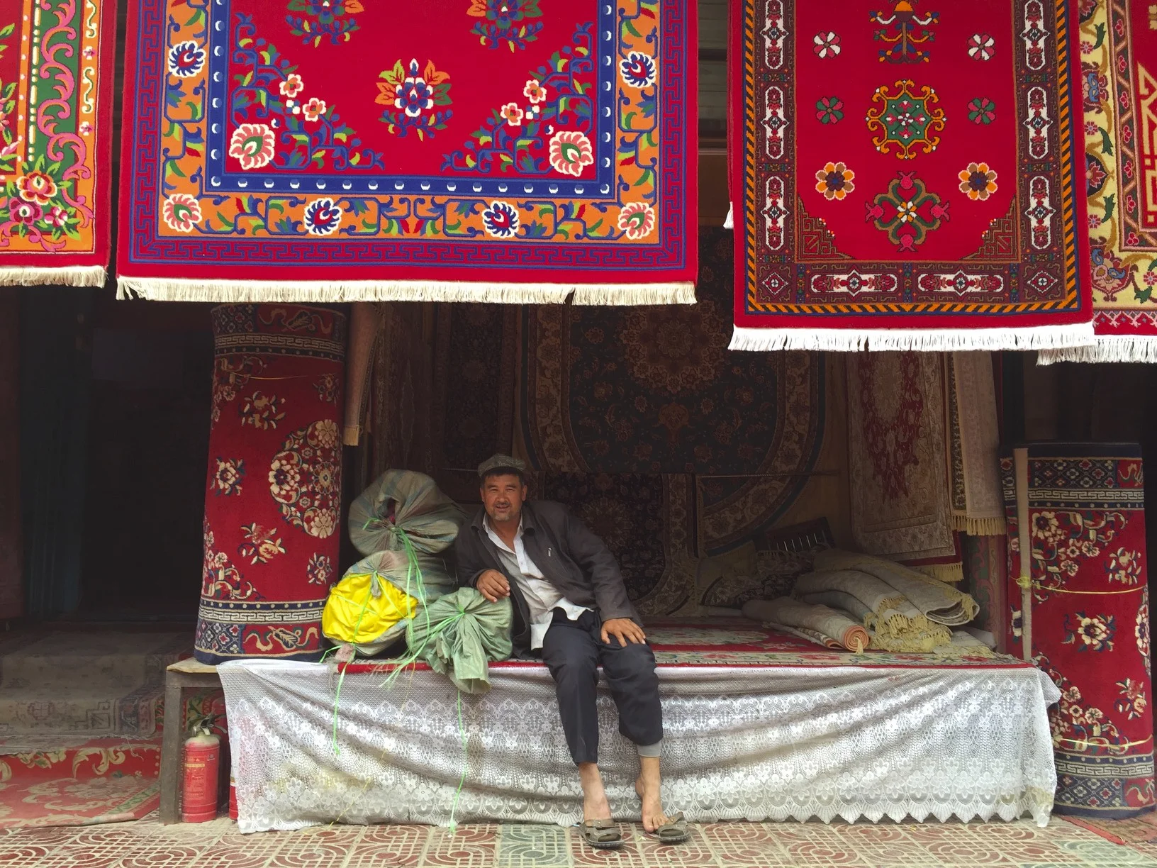 Carpet shop in Hotan