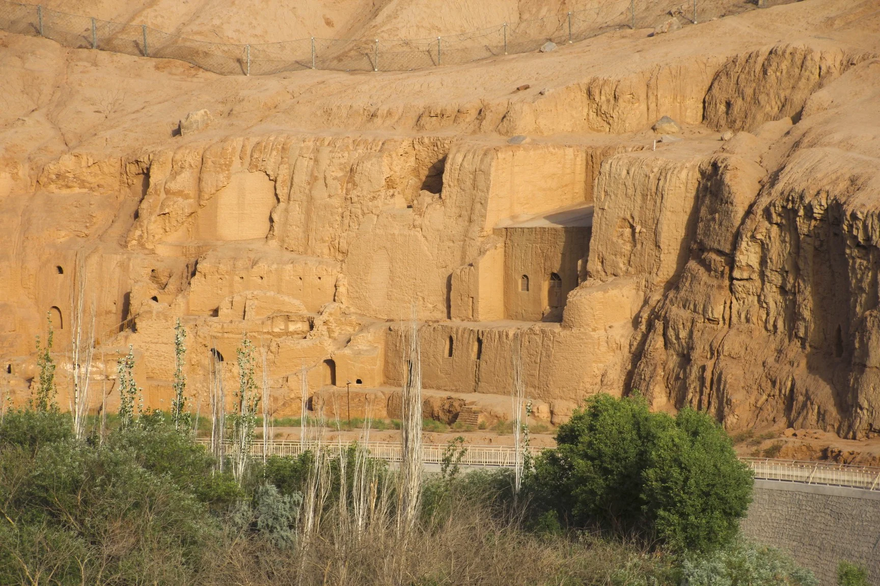 The old caves near the Bezeklik Cave complex.