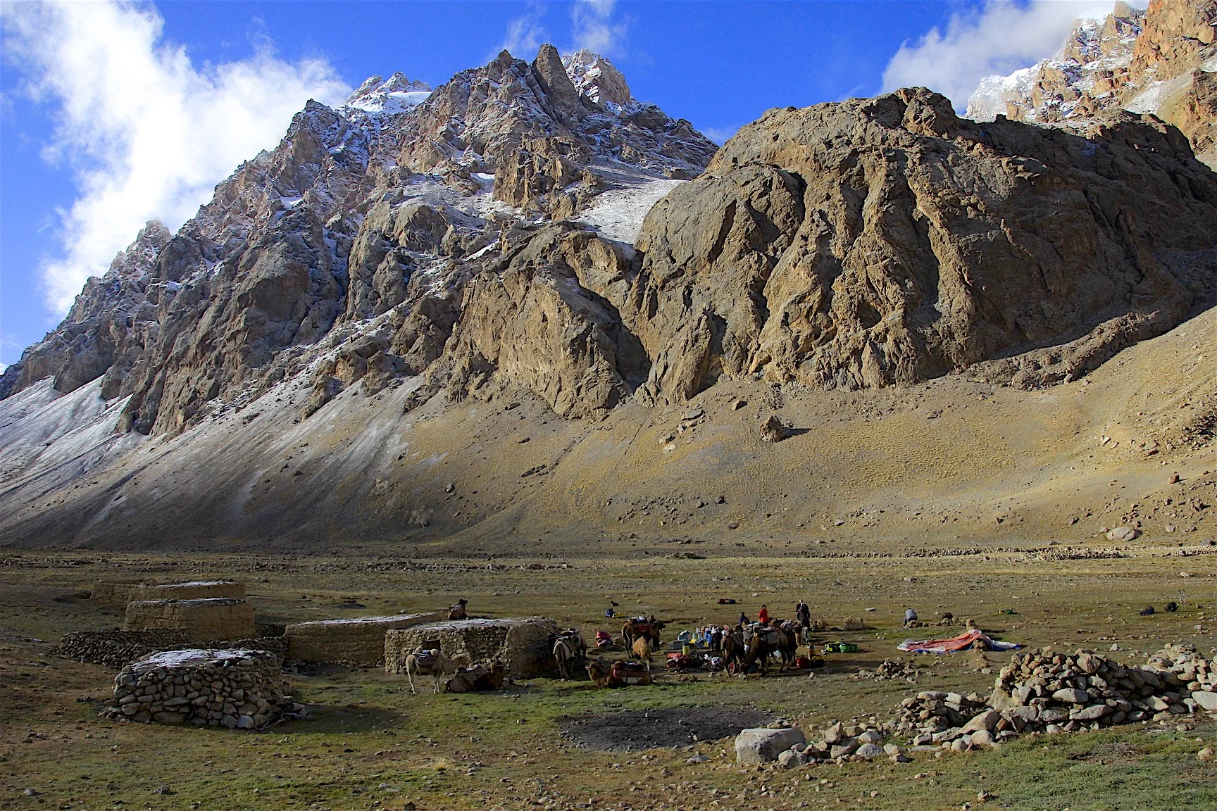 The last camp before the Aghil Pass