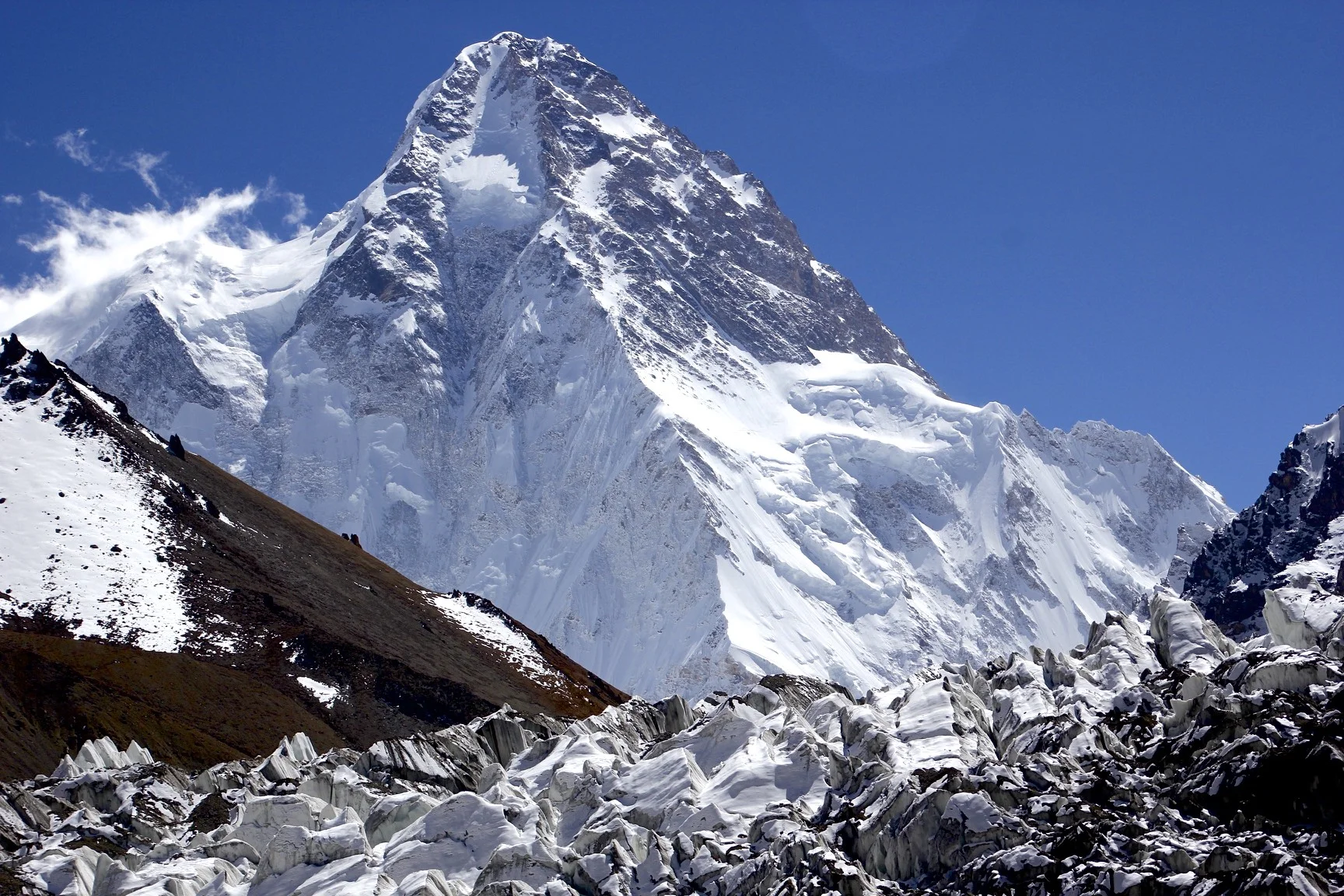 K2 and a side glacier