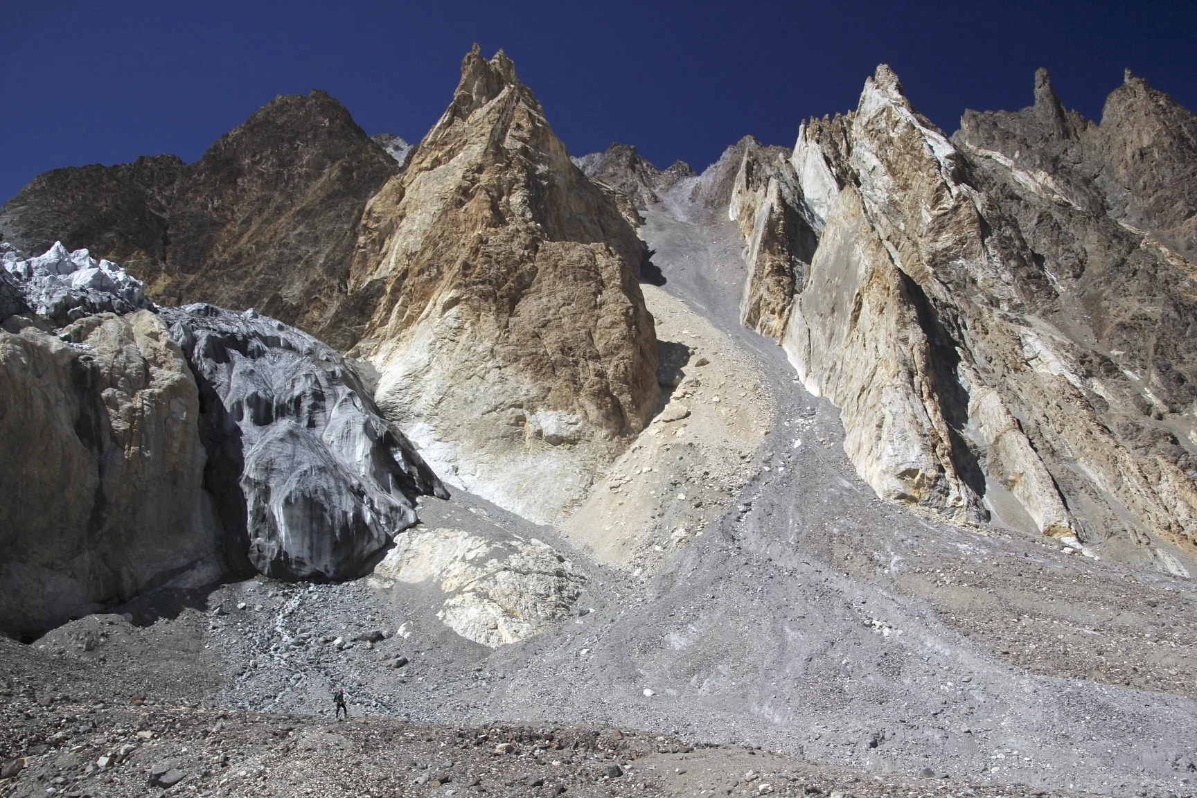 Mountains along the K2 Glacier