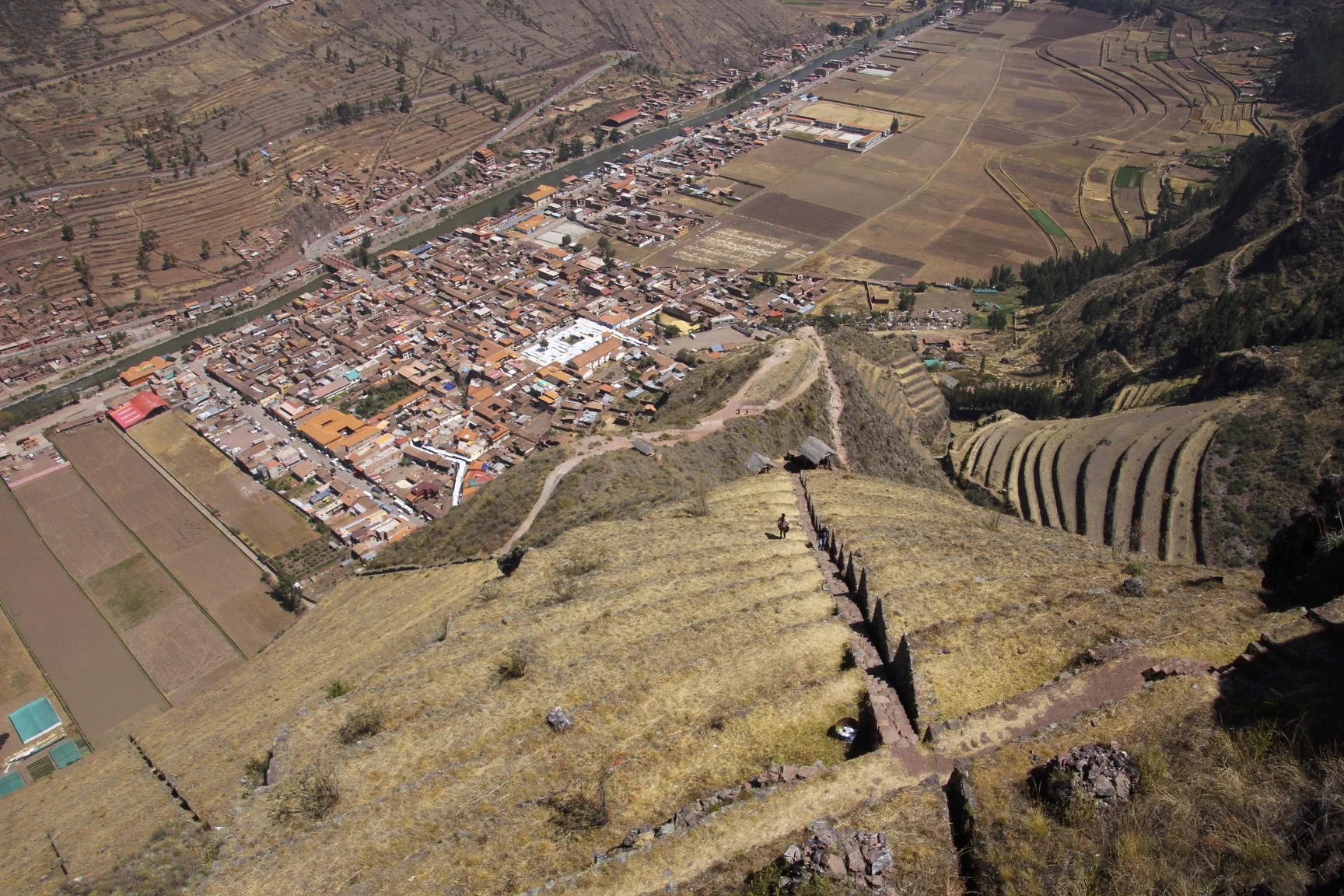 Pisac seen from the ruins