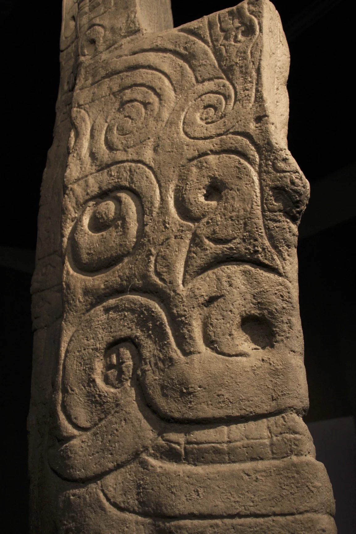 The obelisk of Lanzon - a 20 feet tall obelisk in one of the underground chambers