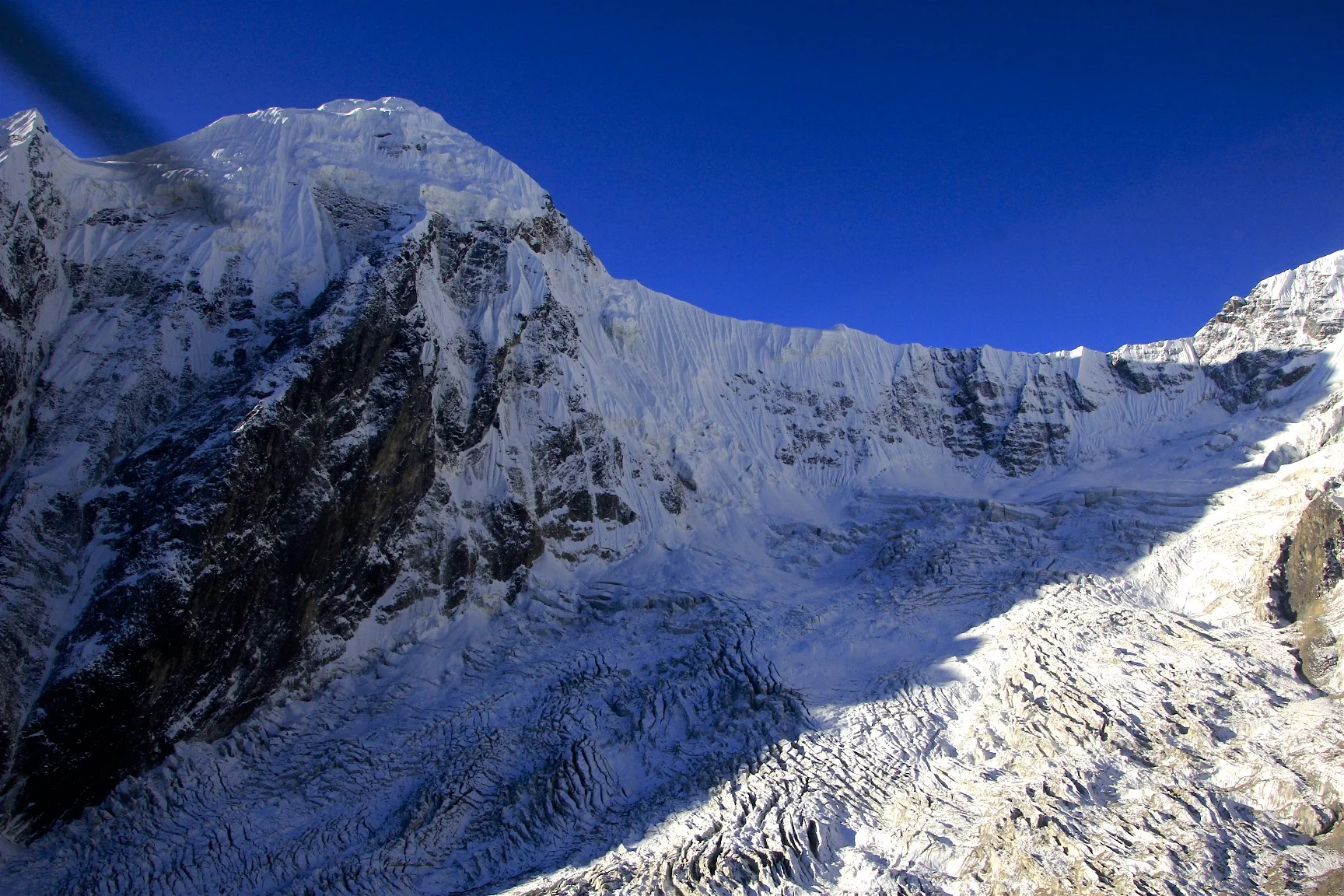 Himalchuli and the icefall - what a different perspective!