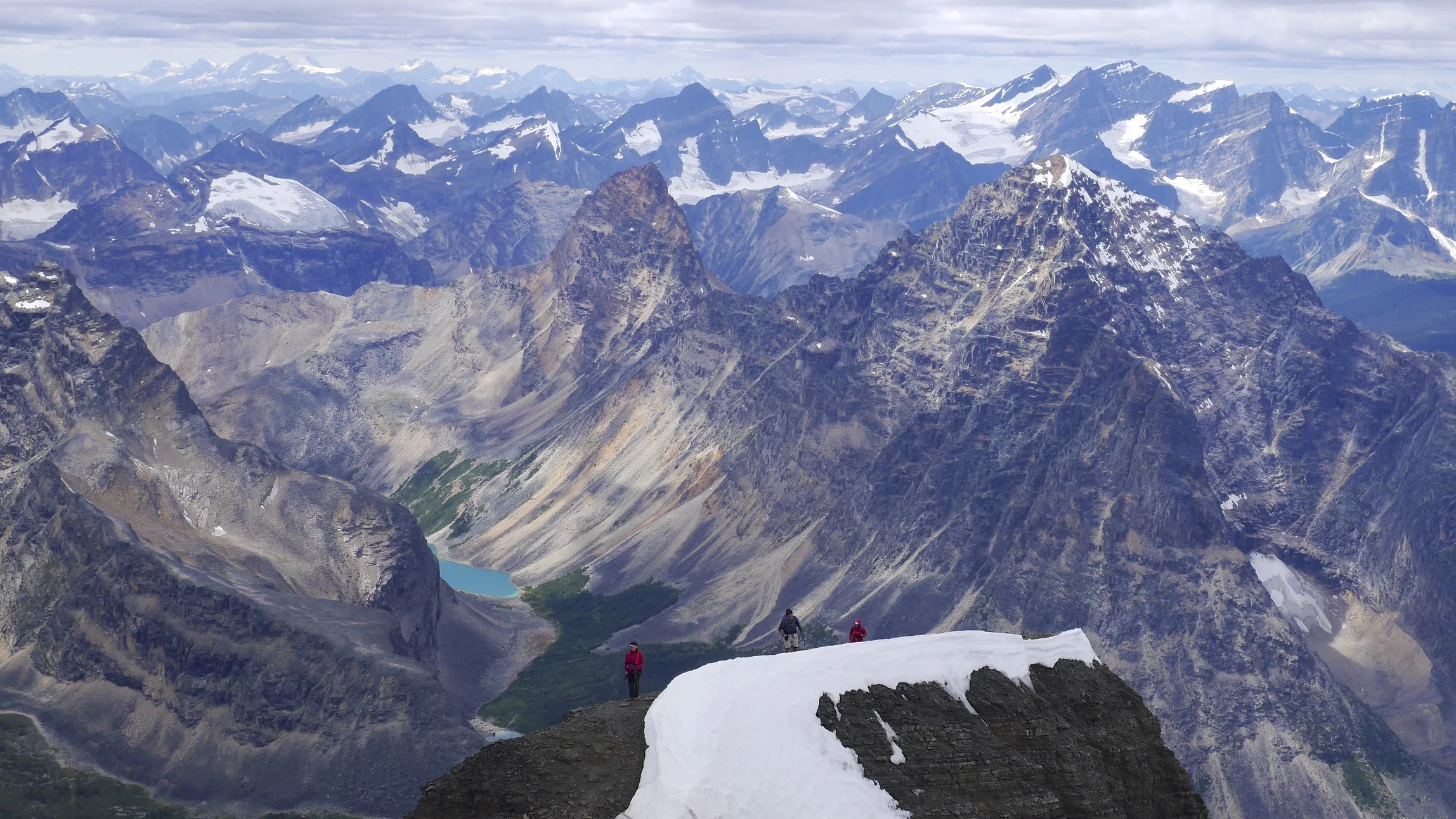 The summit ridge of Mt. Edith Cavell