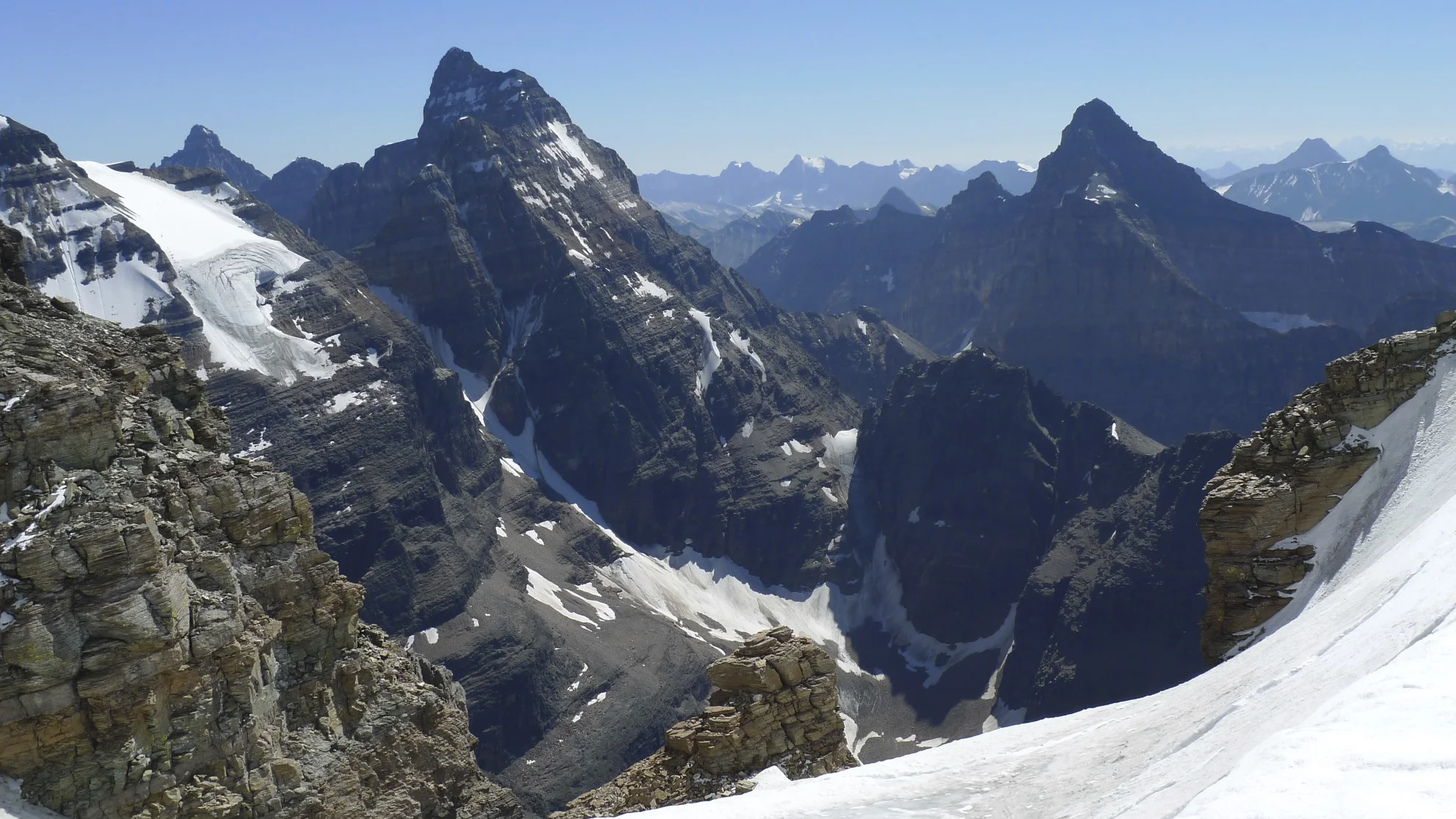 View from Huber Victoria Col