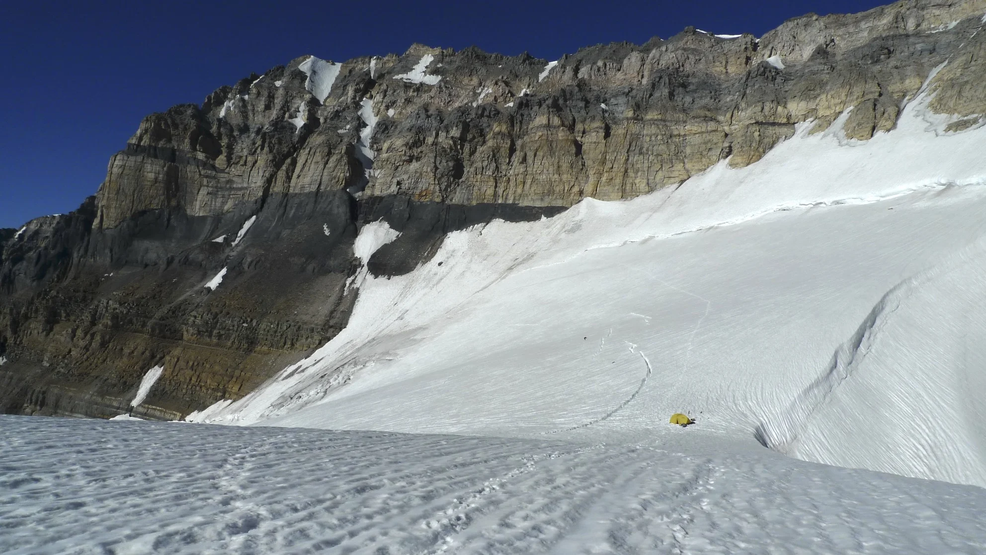 Basecamp for Mt. Huber and Mt. Victoria