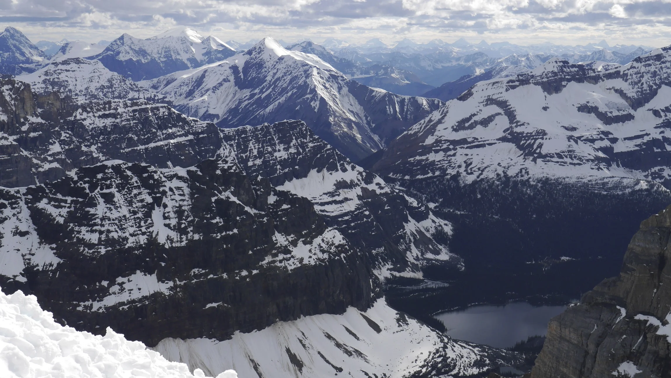 Lake O'Hara from the slopes of Mt. Lefroy