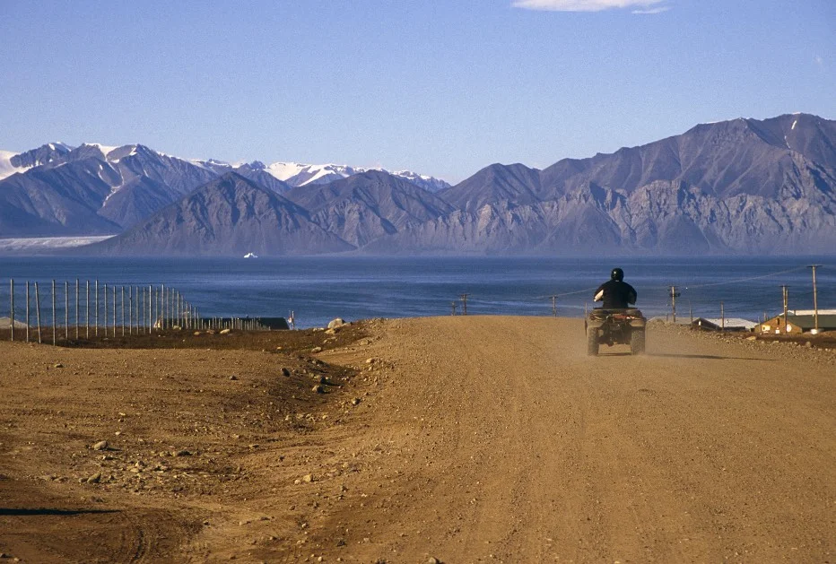 Pond Inlet with the Bylot Island in the distance - our destination