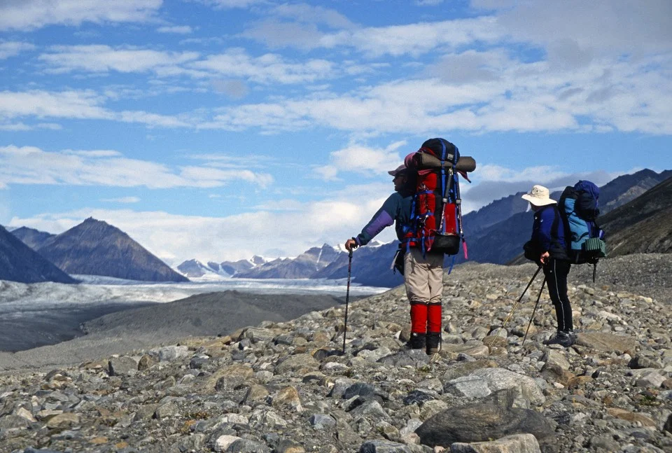 We decided to follow the Sermilik Glacier and climb the highest unnamed mountain on the horizon. We were probably the first people that climbed it.
