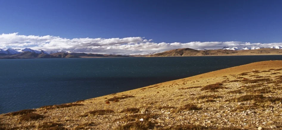 Lake Rakshastal at 4,590m which is connected to Lake Manasarovar