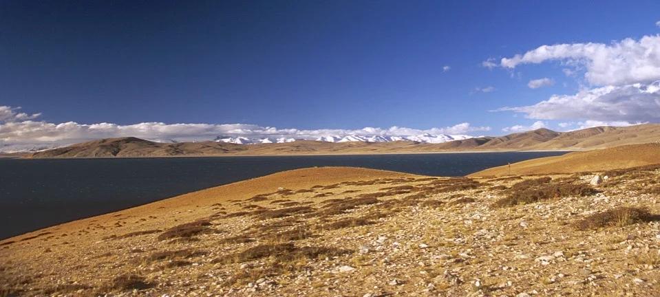 Lake Rakshastal at 4,590m which is connected to Lake Manasarovar