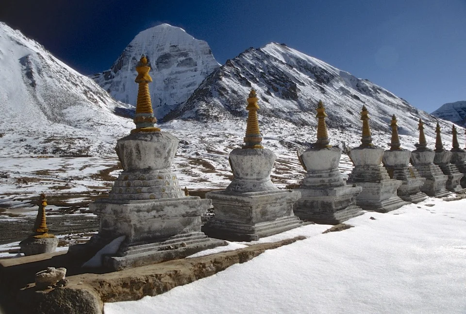 At the Dirapuk monastery at the north side of Mount Kailash at 5,080m.