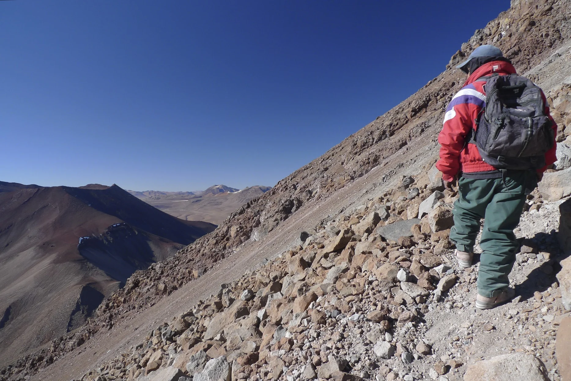 On the slopes of Licancabur Volcano