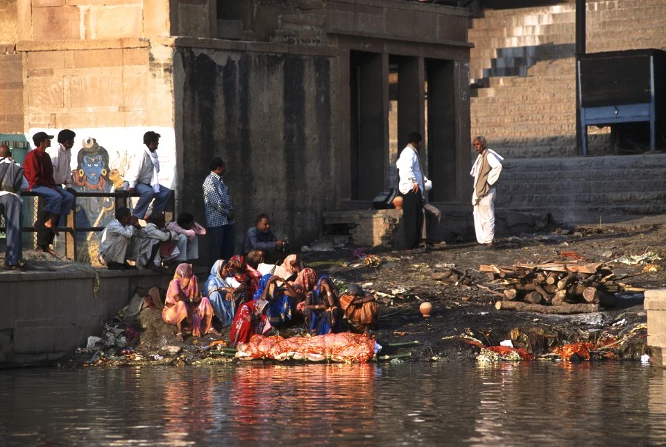 Waiting for cremation in Varanasi