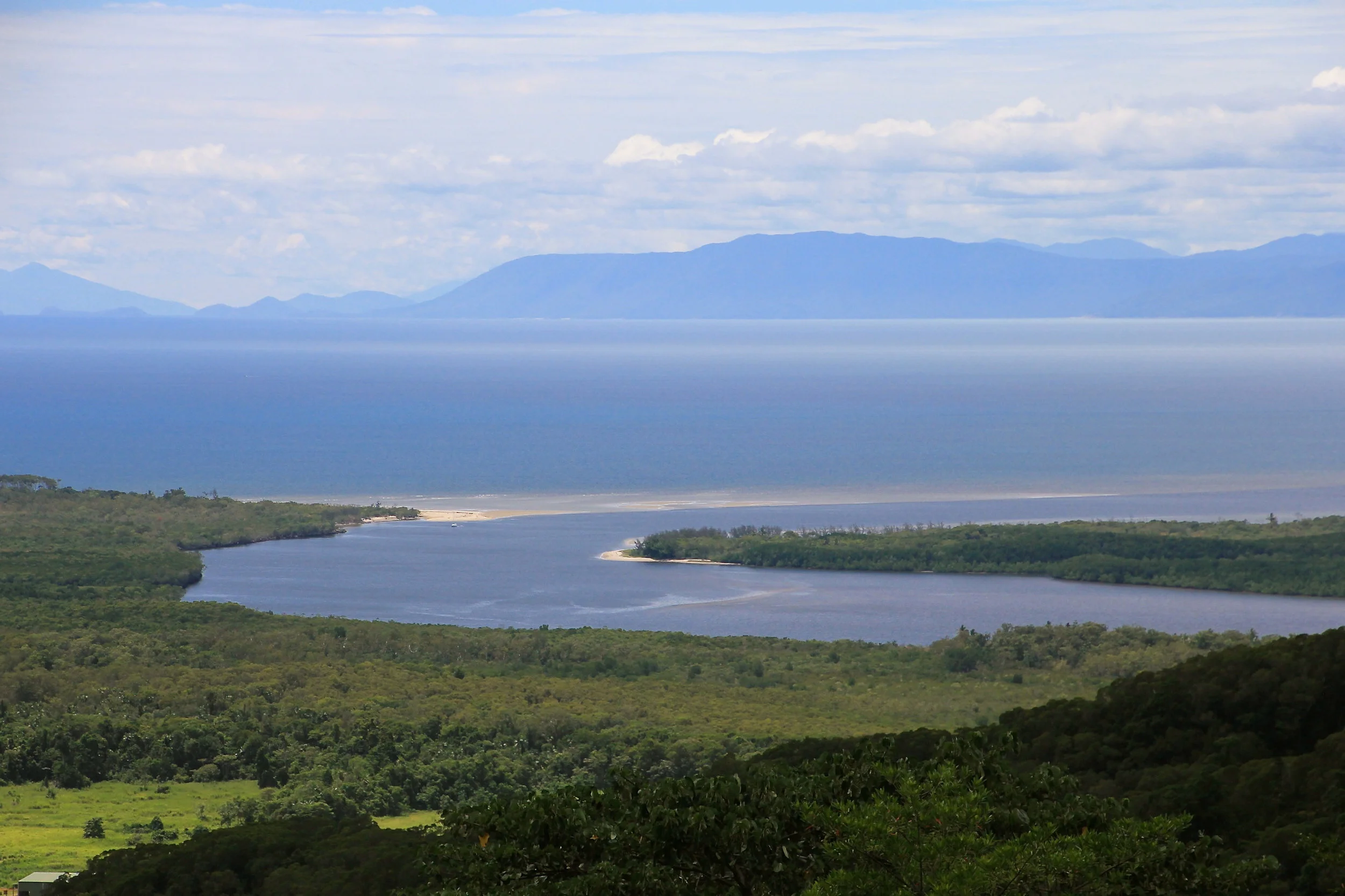 The mouth of the Daintree River, full of large crocodiles