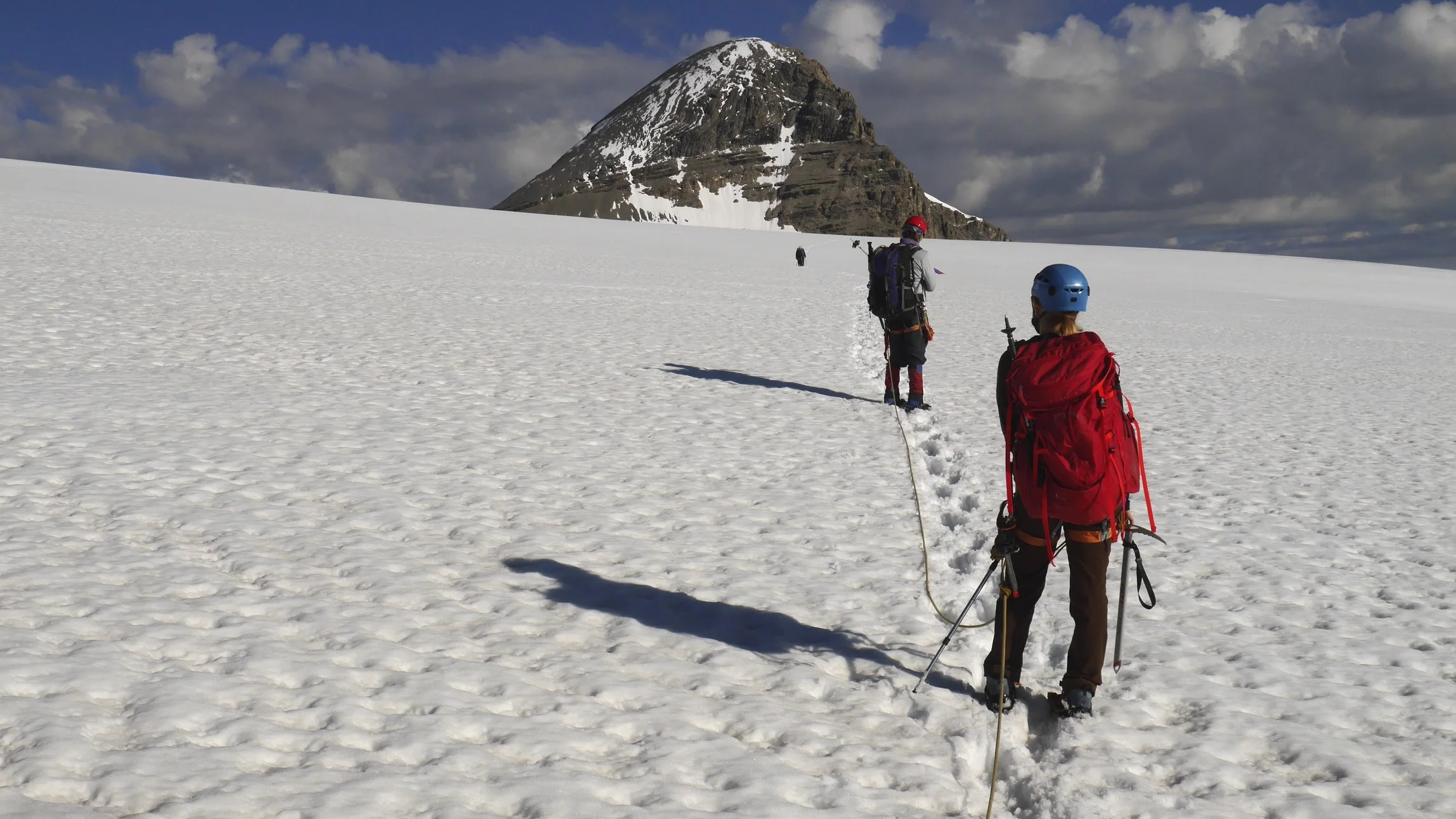 On the Brazeau Glacier, approaching Mt. Brazeau