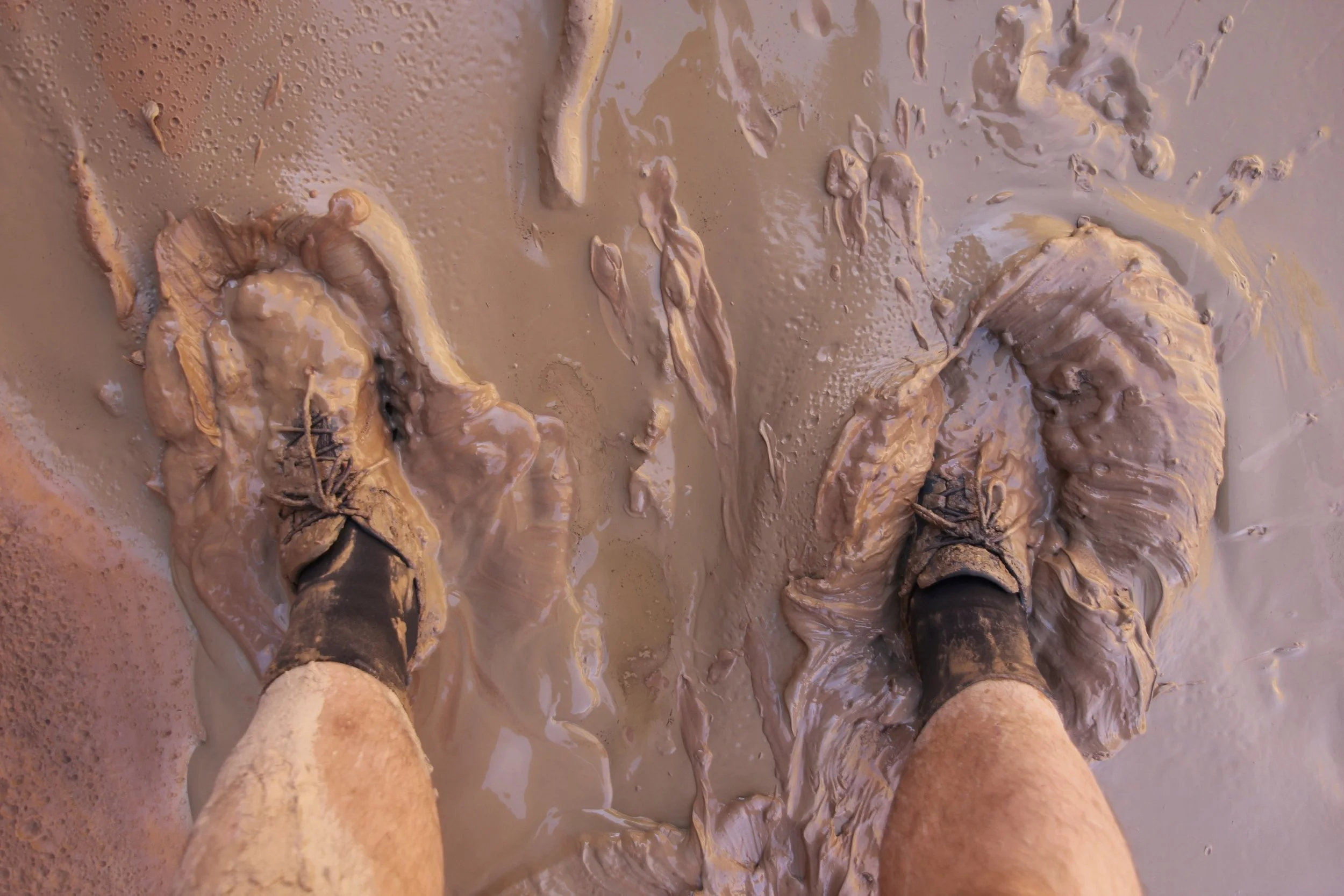 We encountered MUD and a lot of it!
