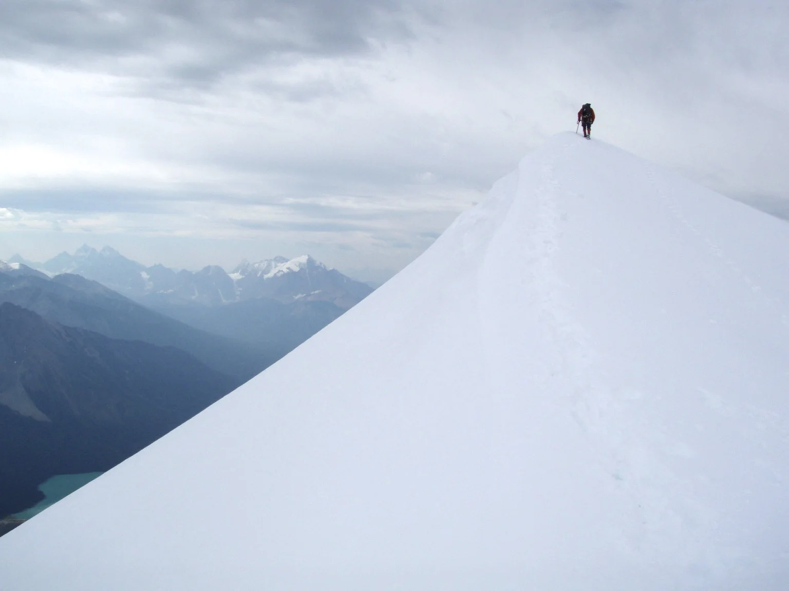 The summit of Mt. President 3,138m