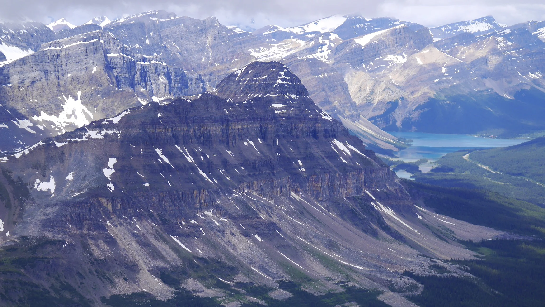 Bow Peak from Little Hector Peak 3,124m