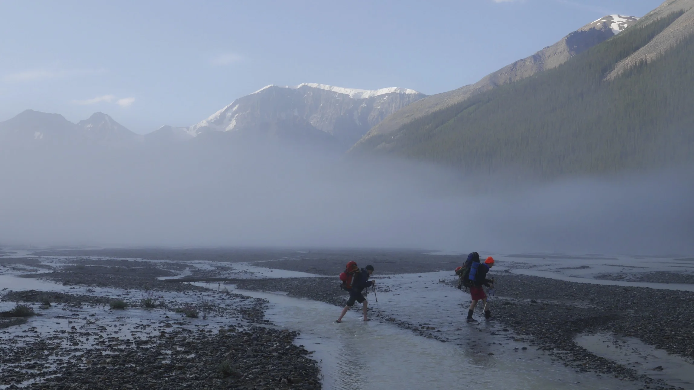 Crossing Athabasca River