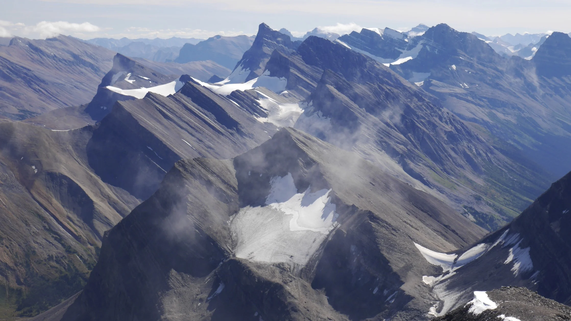 Looking south from Nigel Peak