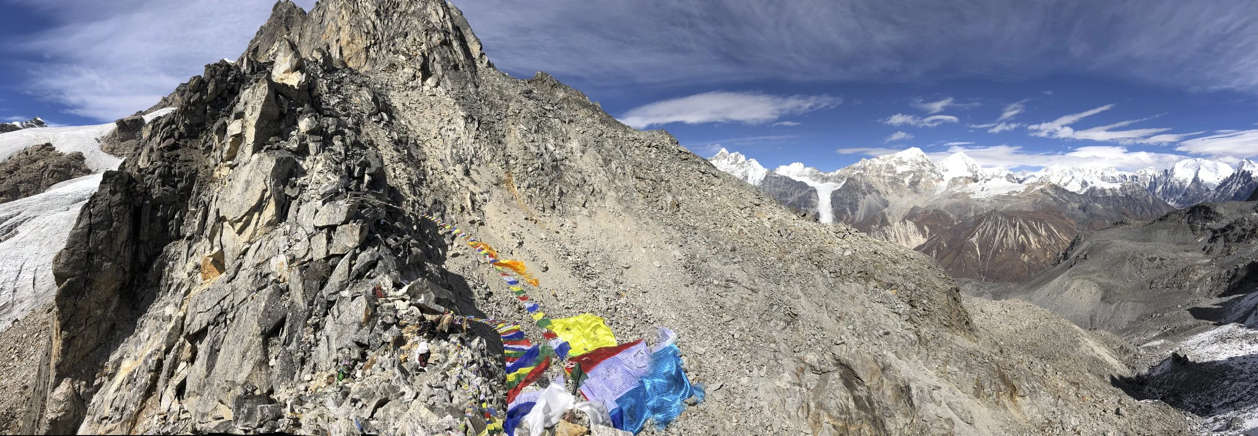 Ganjala Pass and back side of Naya Kanga.