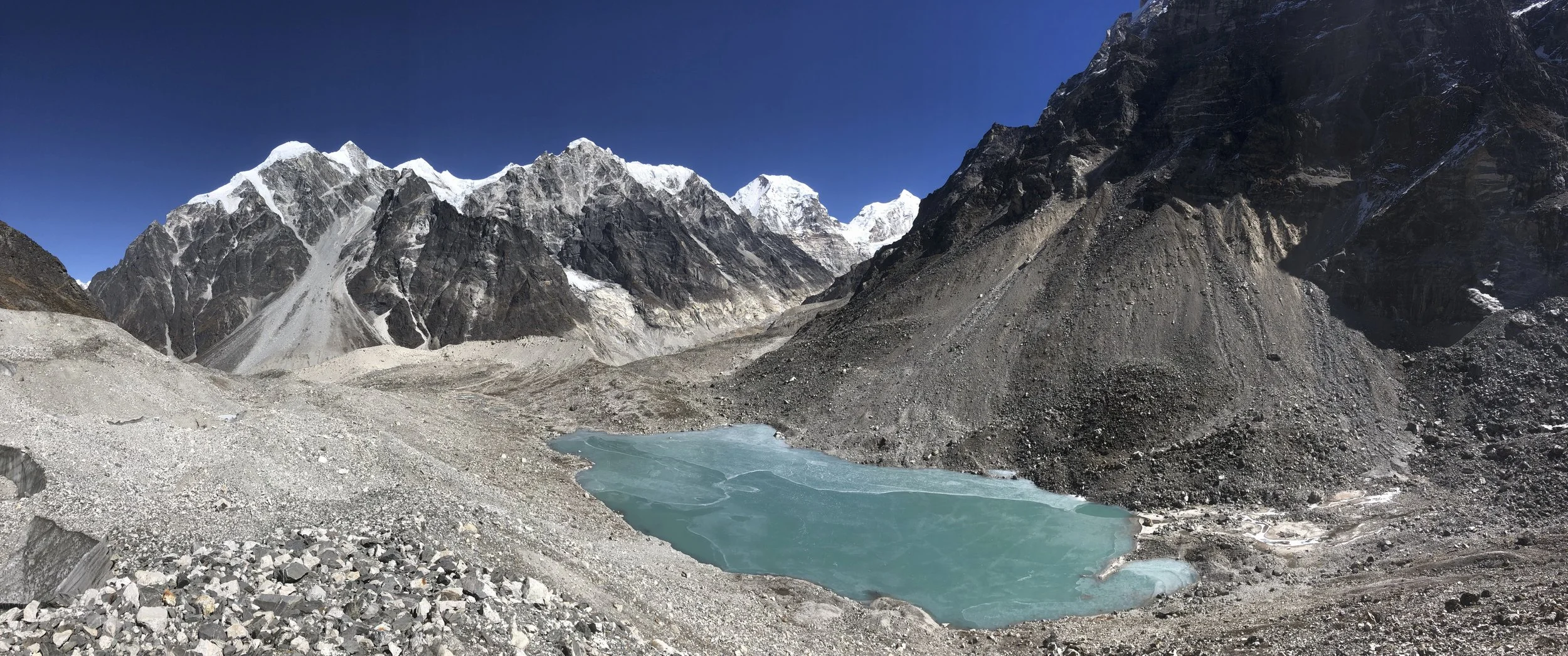 The High camp on the north side of the Tilman Pass