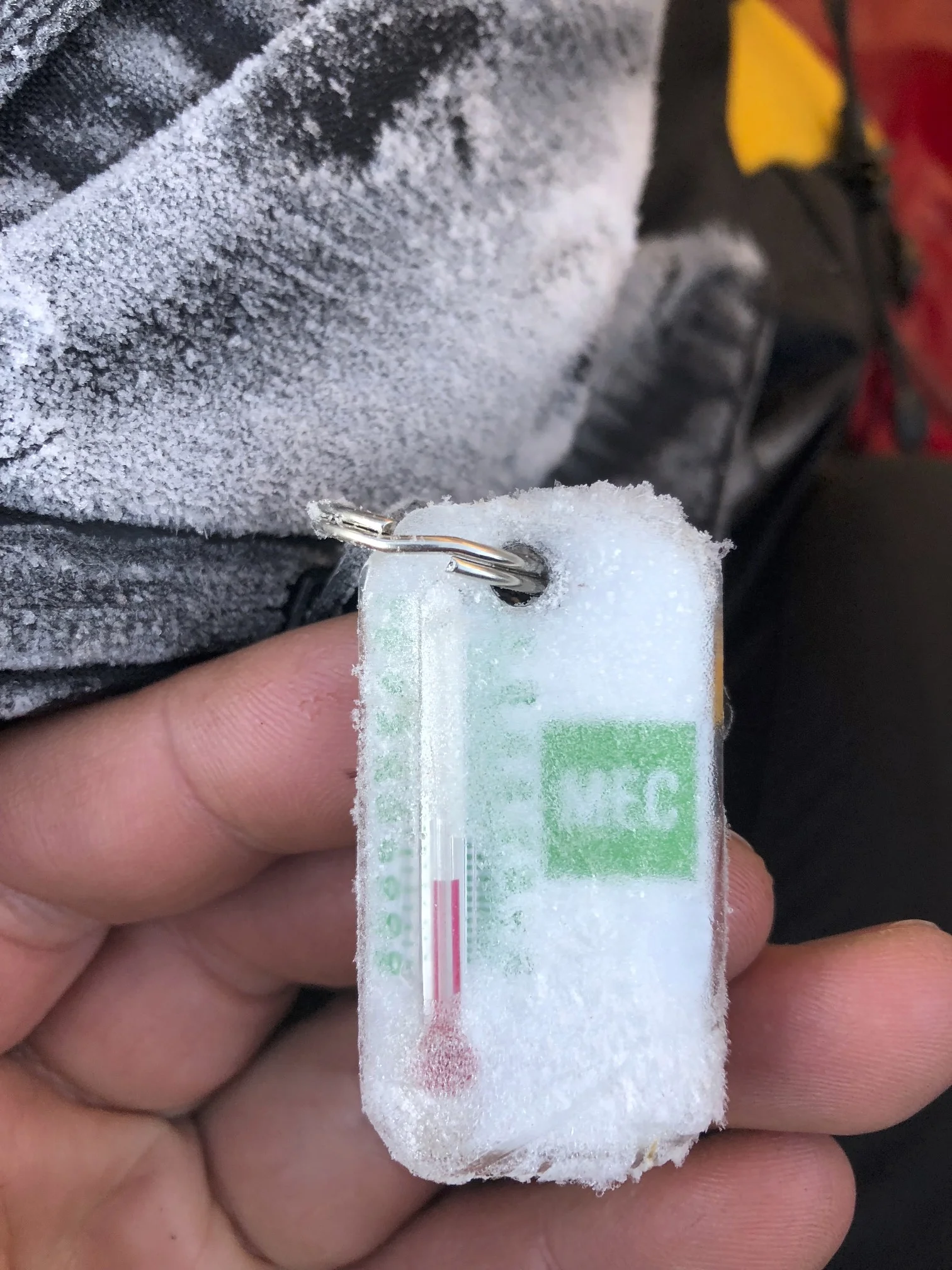 Cold night! -10C inside the tent.