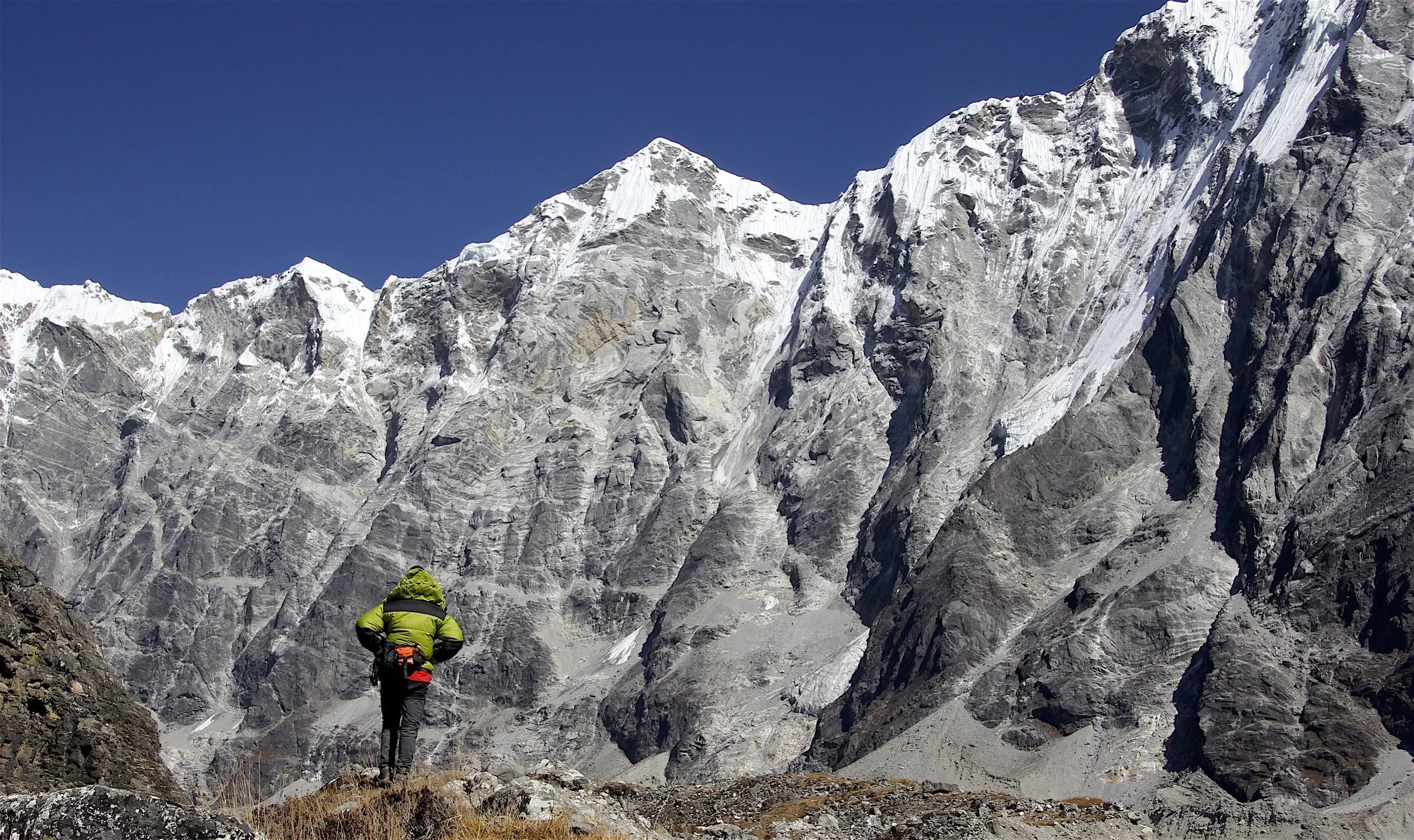 The wall along the Langtang Glacier.