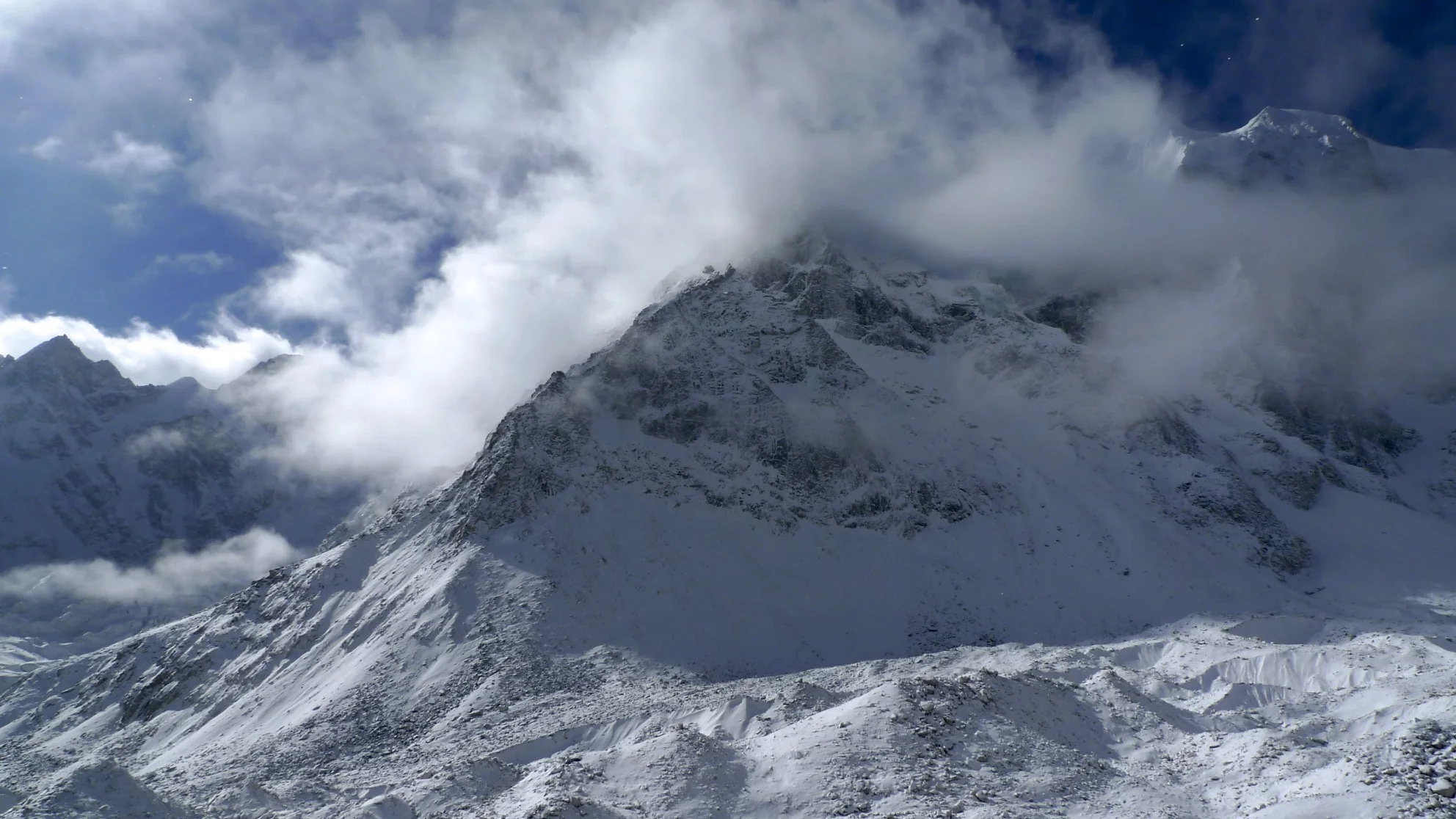 Larkya Peak North 6,249m in the vicinity of the Larkya Pass.