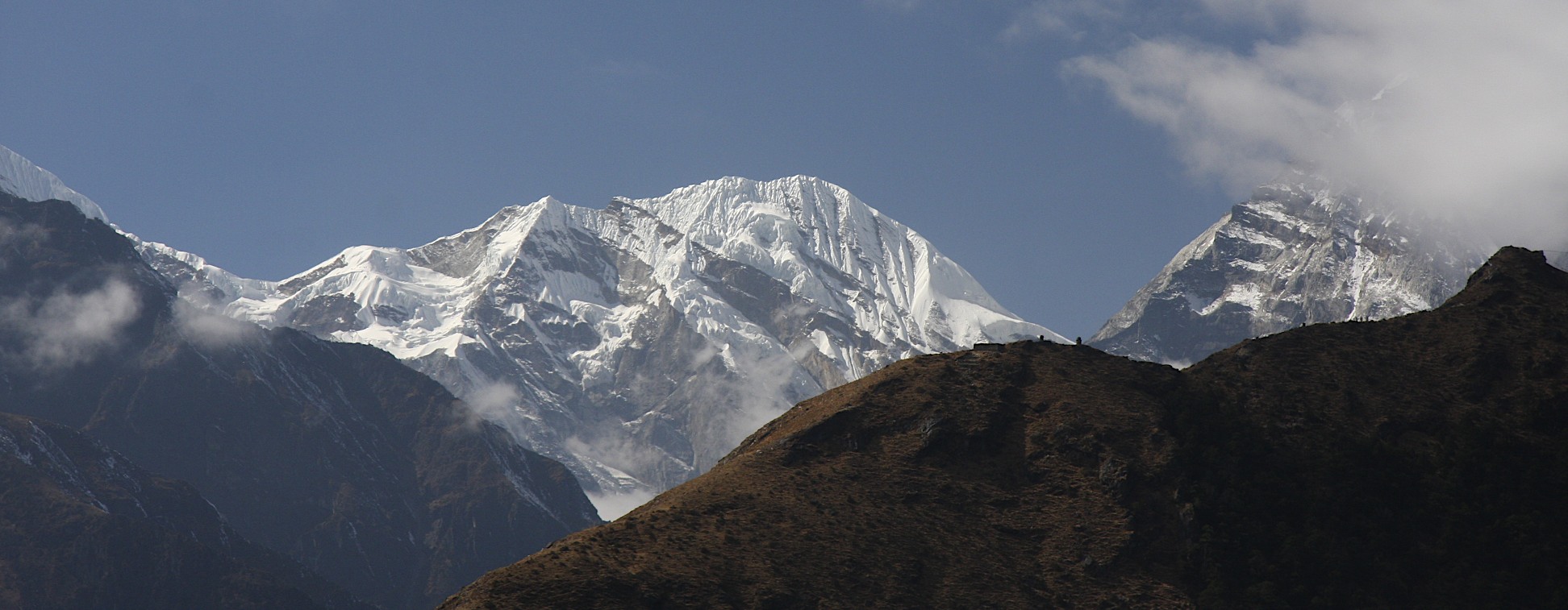 The Teshi Labtsa Pass from above Namche