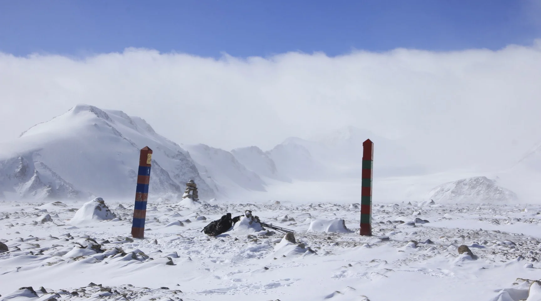 The border between Russia and Mongolia