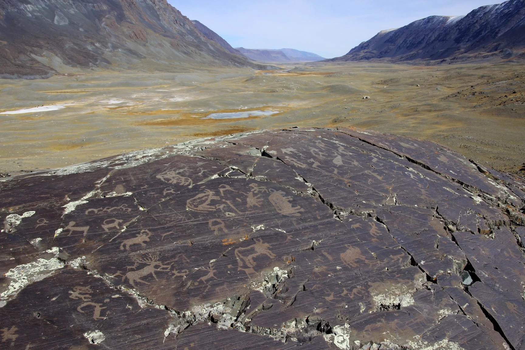 the petroglyphs