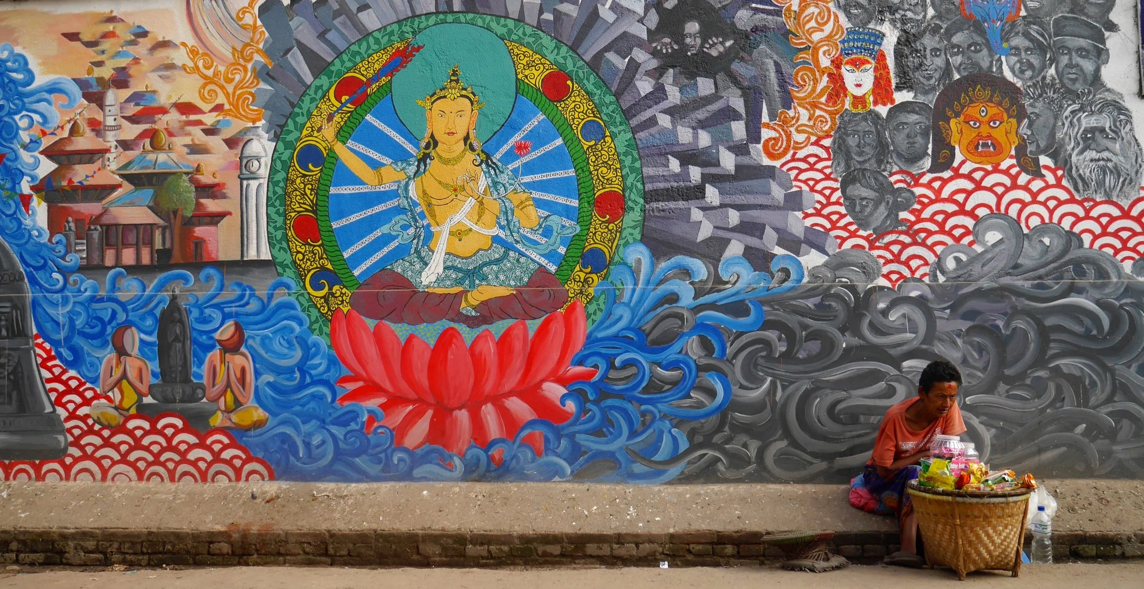 The streets of Kathmandu