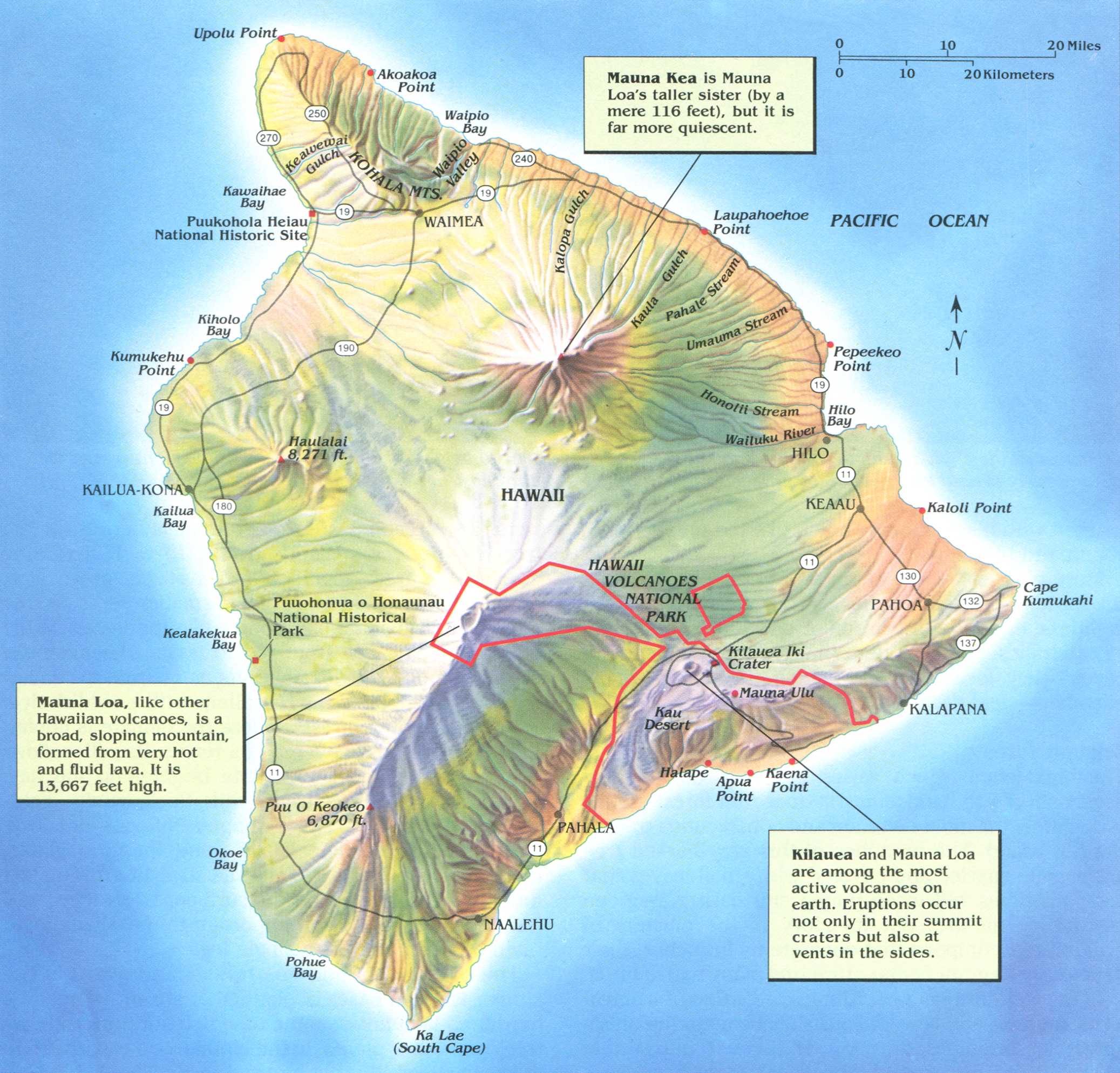 Мауна лоа на карте. Большой остров Гавайи карта. Вулканы на Гавайях на карте. Национальный парк Гавайских вулканов на карте.