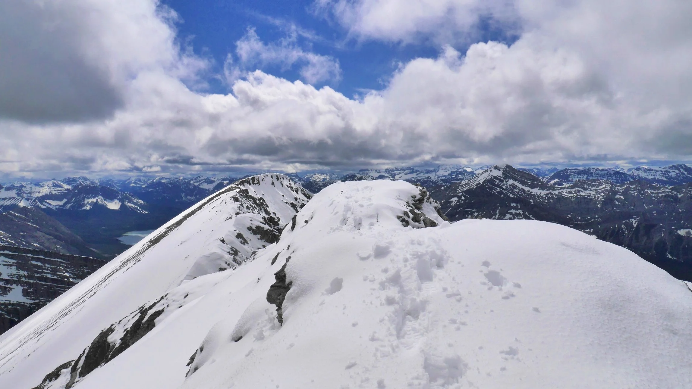 The summit of Mt. Lougheed 3,107m