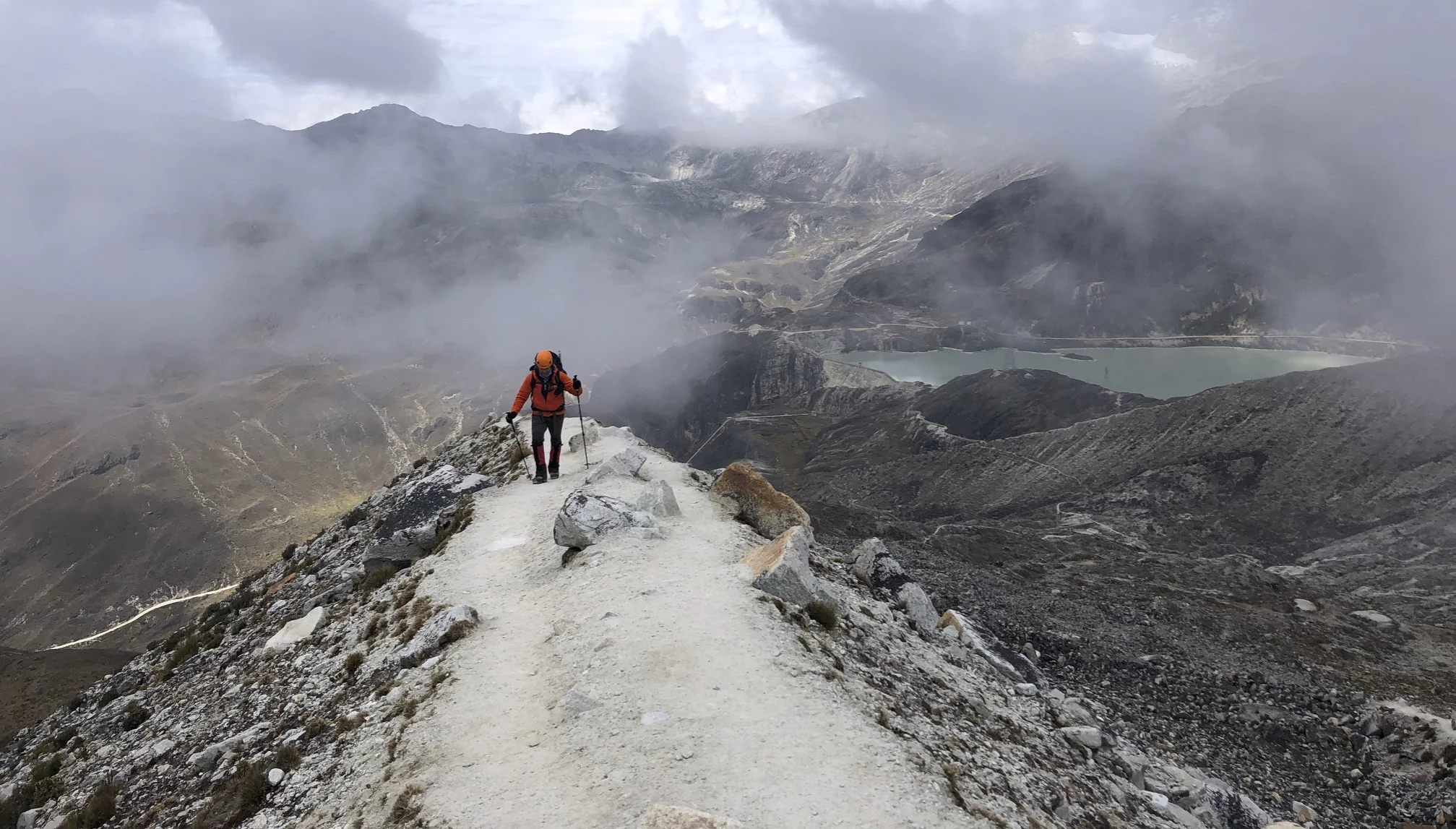 The trail to the high camp.