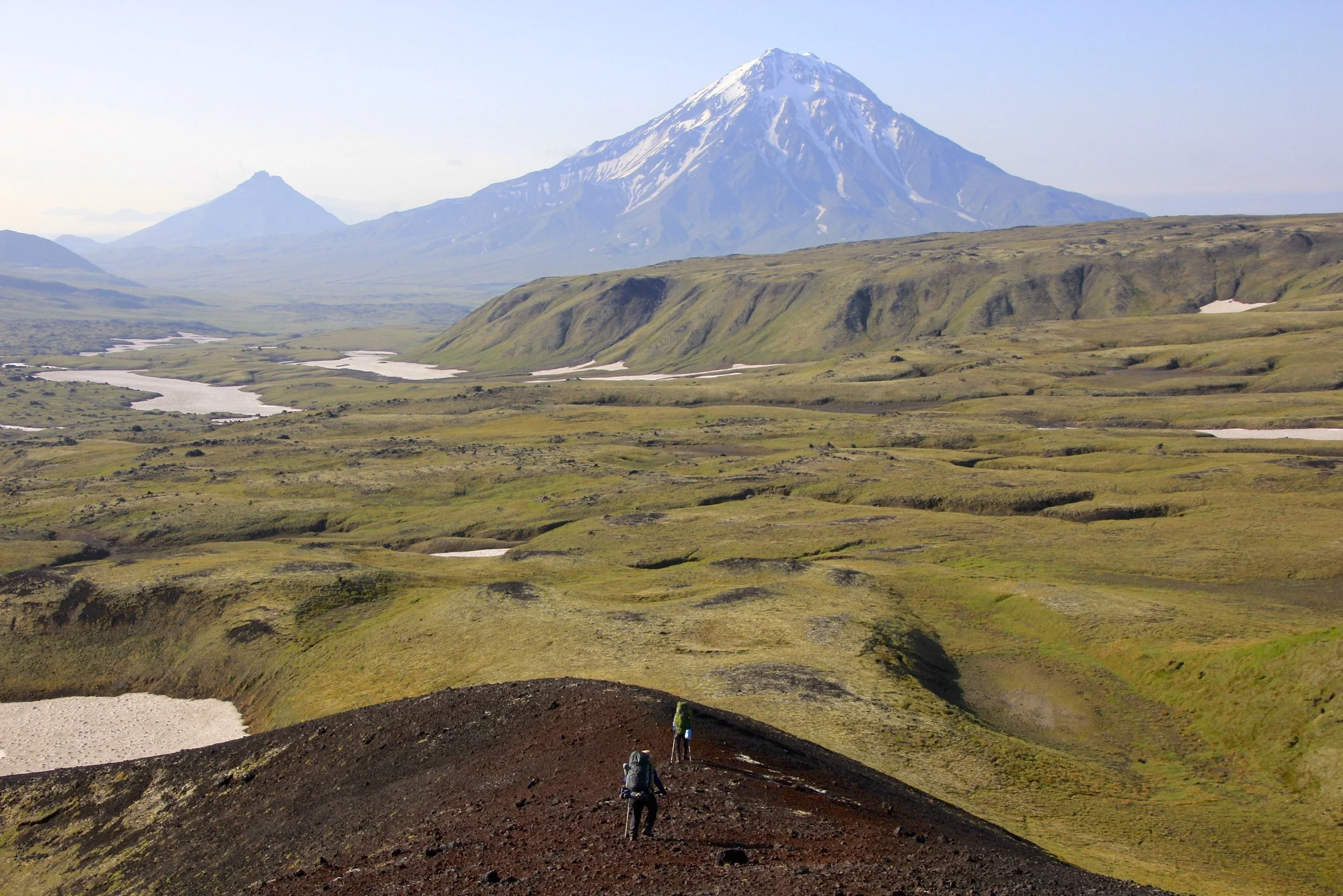 Going towards the Udina Volcano. Our plan was to go for 8km but we ended up doing twice as much due to lack of water and a suitable camping spot.