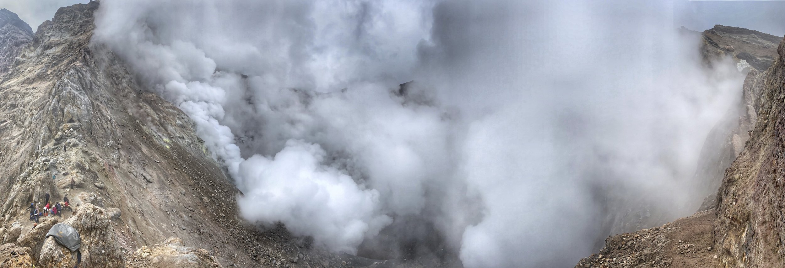 The active crater of the Mutnovsky Volcano.