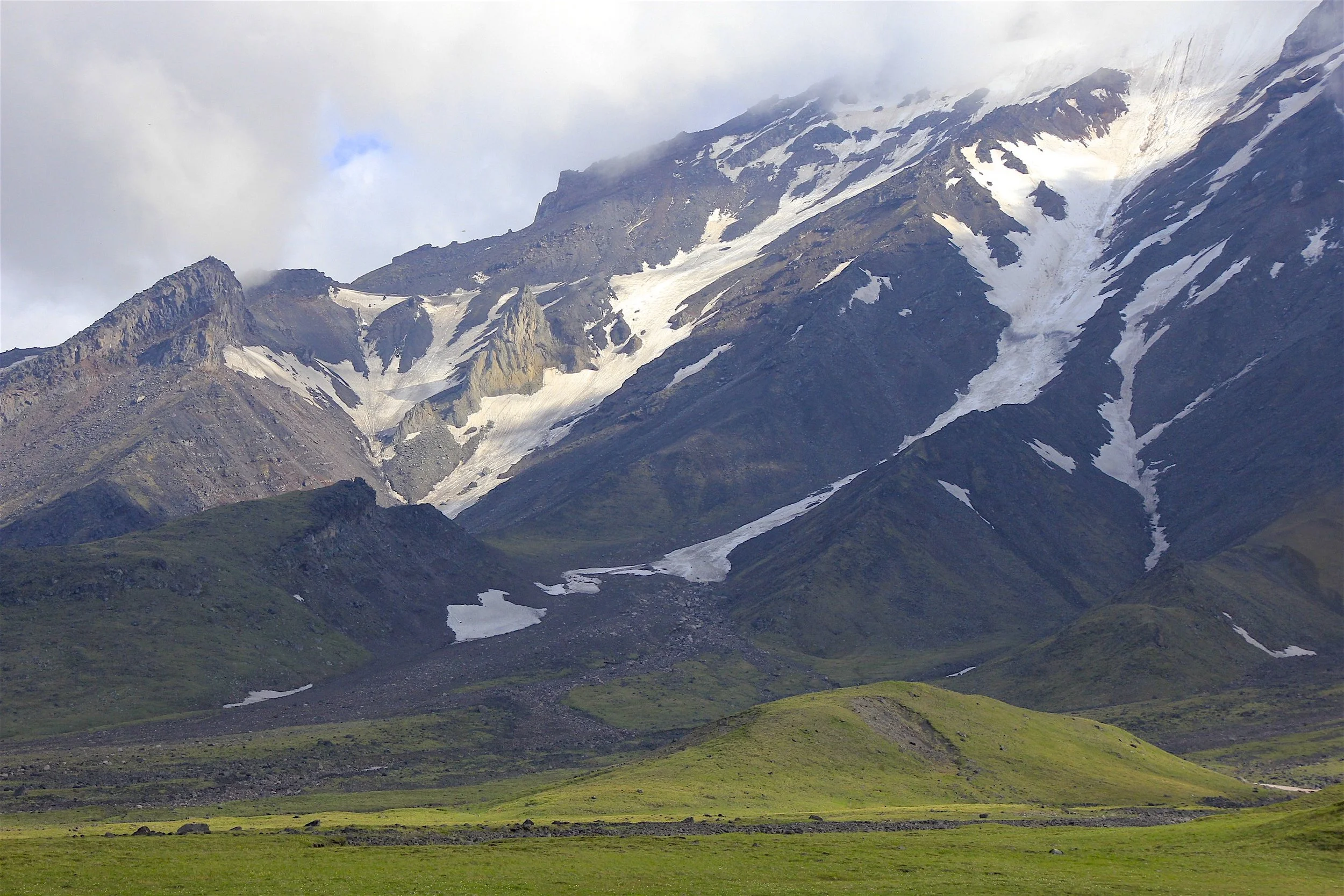 The base of the Udina Volcano and our camping spot for the day!