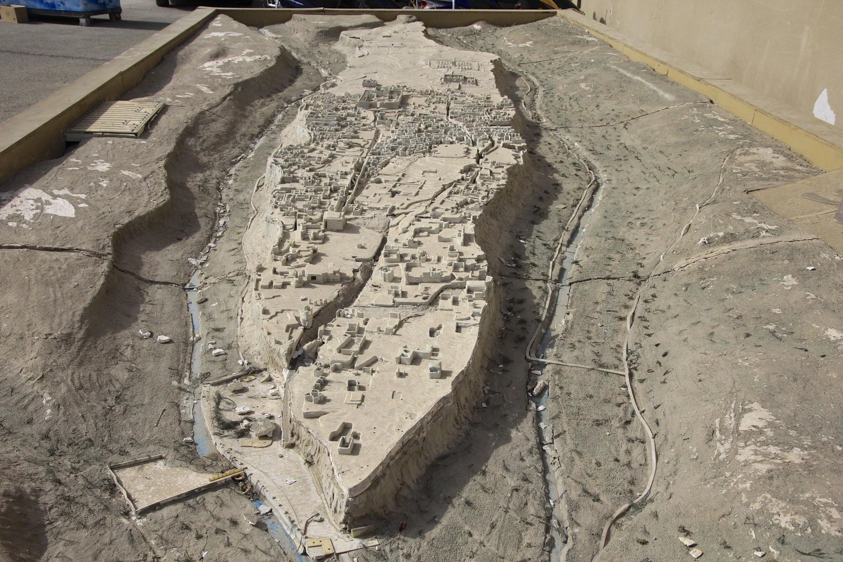 The ancient city located on a mesa