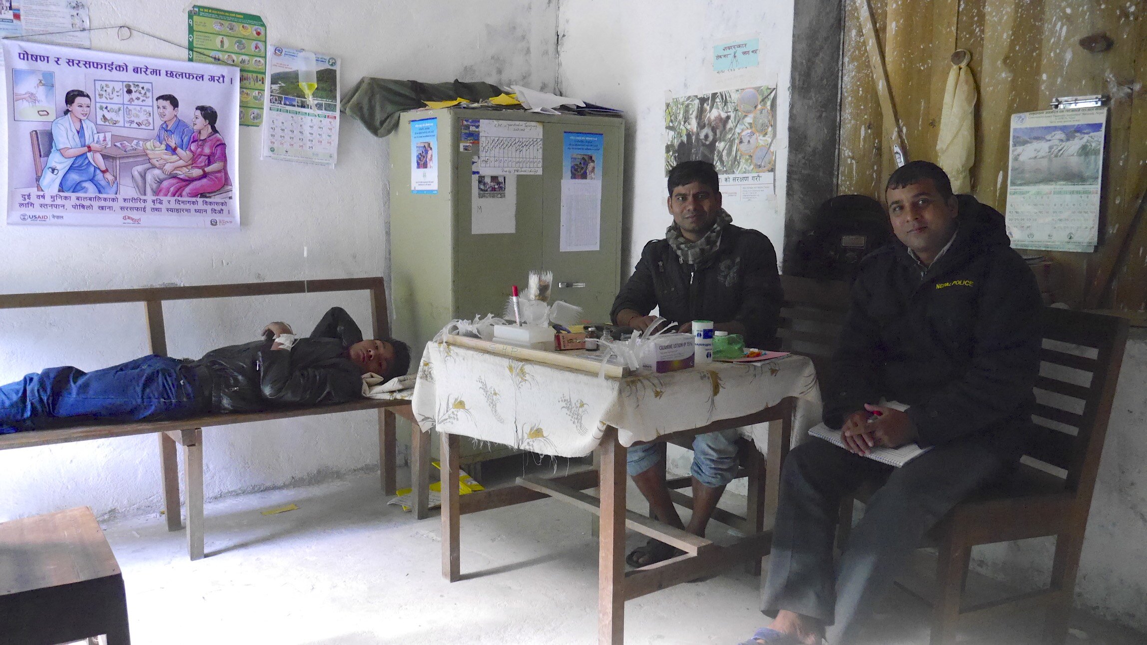Local clinic in rural Nepal in the Kangchendzonga region.